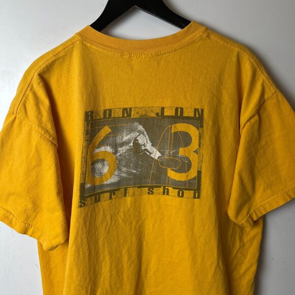 Vintage Ron Jon Surf Shop 63 T Shirt Adult Yellow Extra Large XL Graphic Tee - Picture 5 of 16
